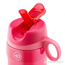 Pogo BPA-Free Plastic Water Bottle with Flip Straw 556107618